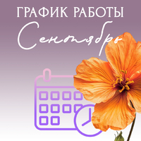 График работы Сентябрь 2025 - Стоматология «Галактика» в Екатеринбурге
